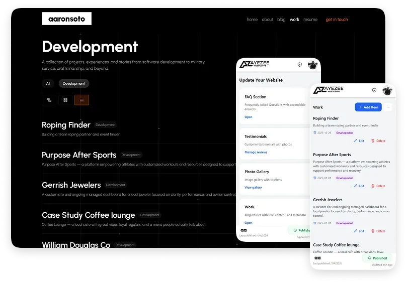 AyeZee Web Designs Hero Image